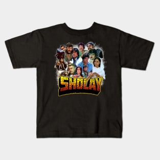 Sholay - Iconic Bollywood movie Kids T-Shirt